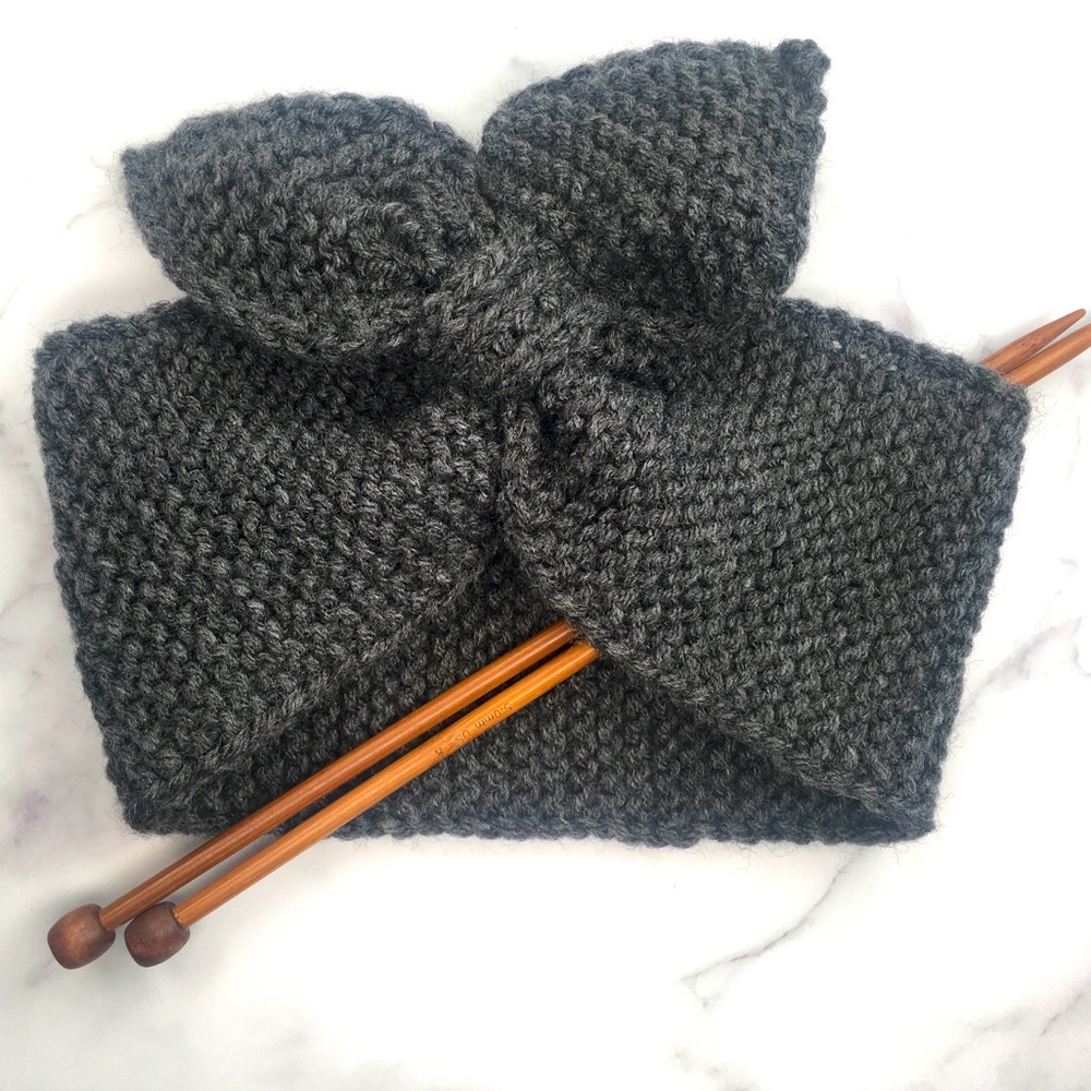 Ear warmer/headband. T4/5 size. Hand knitted headband. - Picture 2 of 3